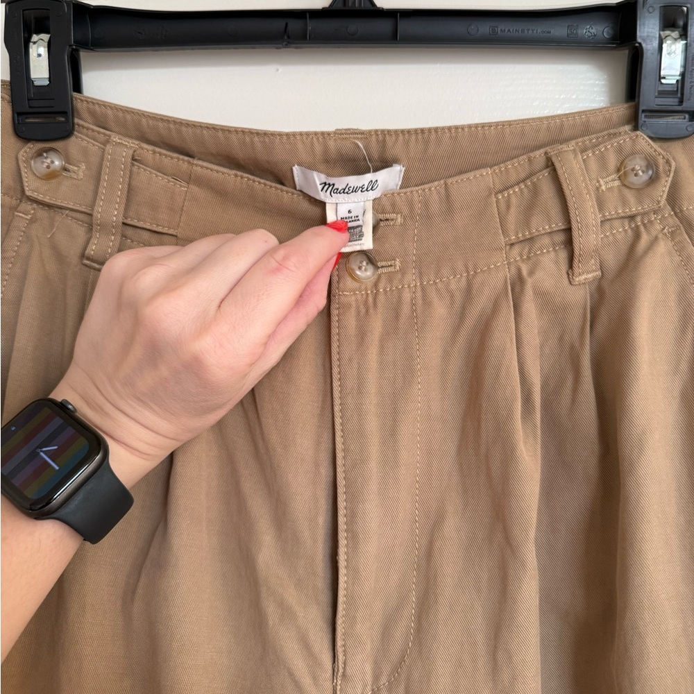 Madewell Viral Harlow Wide Leg Pants in Brown Size 6 - Picture 7 of 10